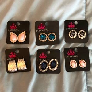 Paparazzi Accessories lot of 7 Clip On Earrings